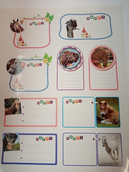 STICKERS  CON SOGGETTO EQUESTRE*  